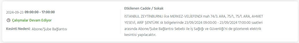 BEDAŞ duyurdu! İstanbul'un 22 ilçesinde elektrik kesintileri yaşanacak 6